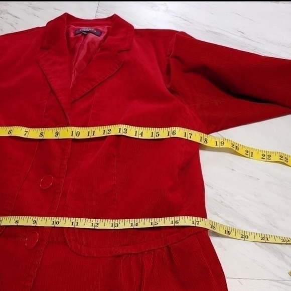 Red Corduroy Blazer - Picture 4 of 5